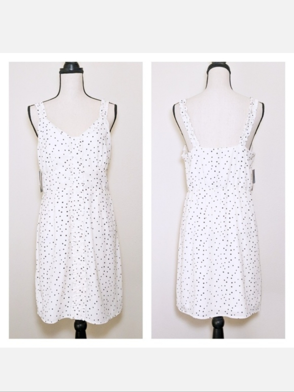 💜 NWT 19 Cooper Starry Ivory Mini Dress